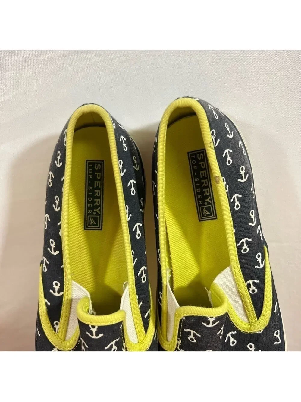 Sperry Top-Sider Mariner Anchor Women's Slip On Canvas Shoe Size 8.5 #678